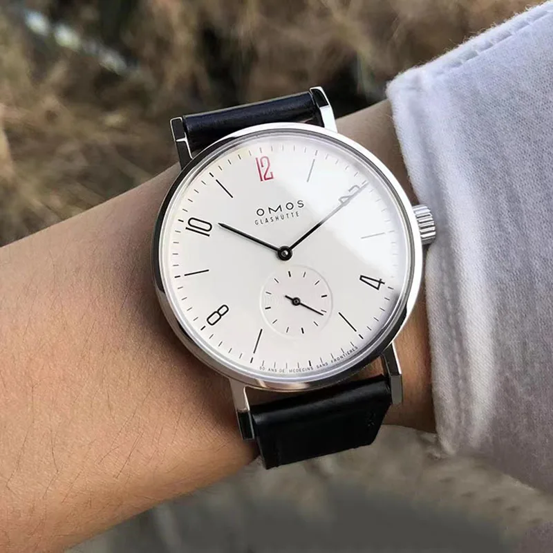 Omega Watch Constellation - シーガル ST1701 自動巻きムーブメントに適したメンズ 38mm 自動機械式時計、防水透明裏蓋腕時計。
