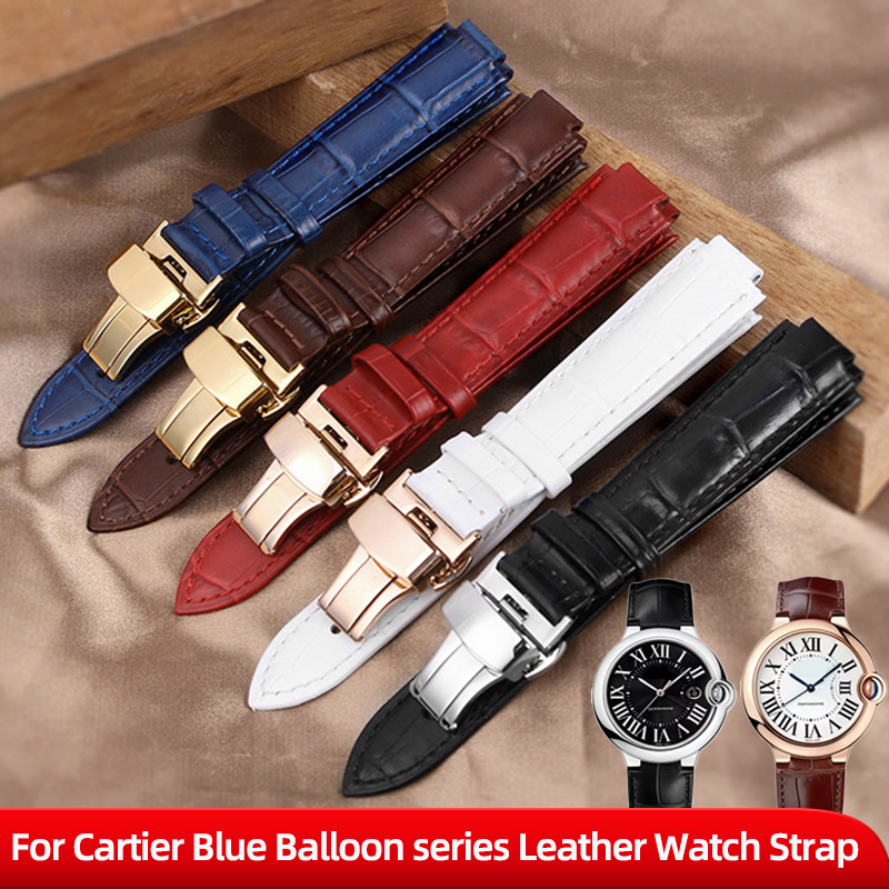 Cartier Watch Ballon Bleu - カルティエブルーバルーンシリーズ本革時計バンド 14-8mm 16-8mm 18-11mm 20-12mm メンズ